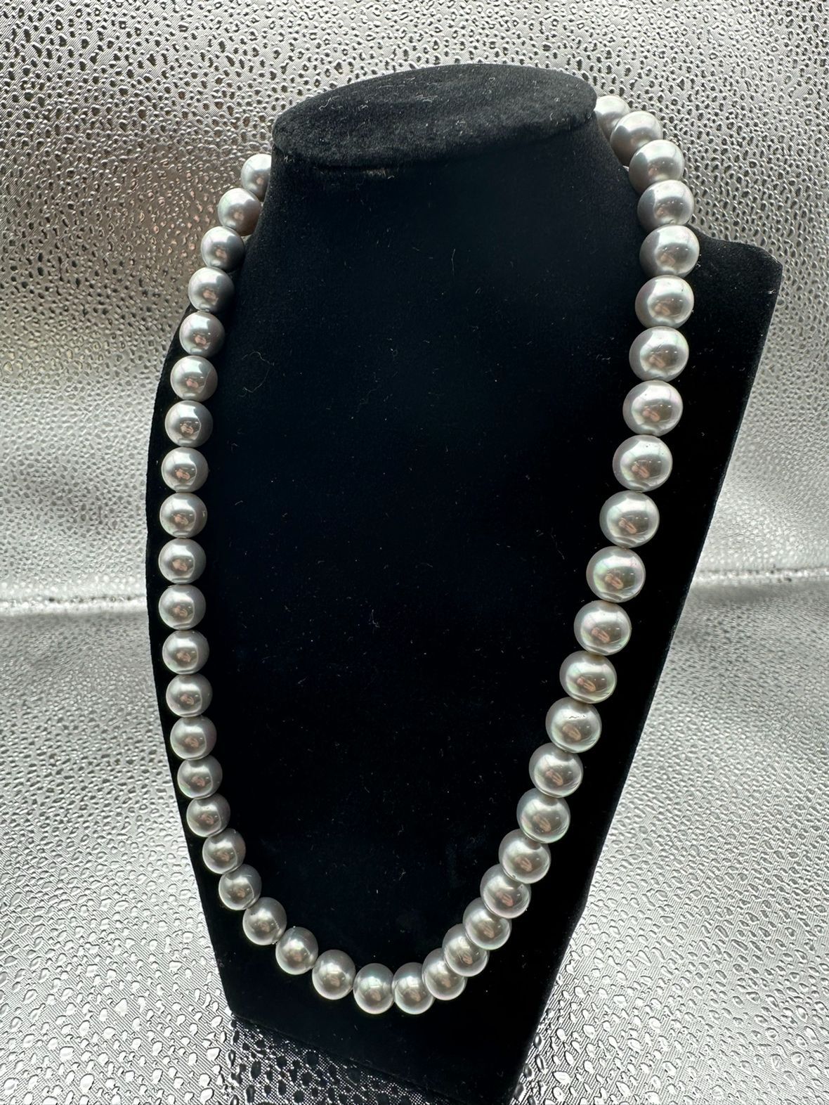 美品】ホワイトパール 2連 ブルーイッシュグレー アヤコ風 磁気  