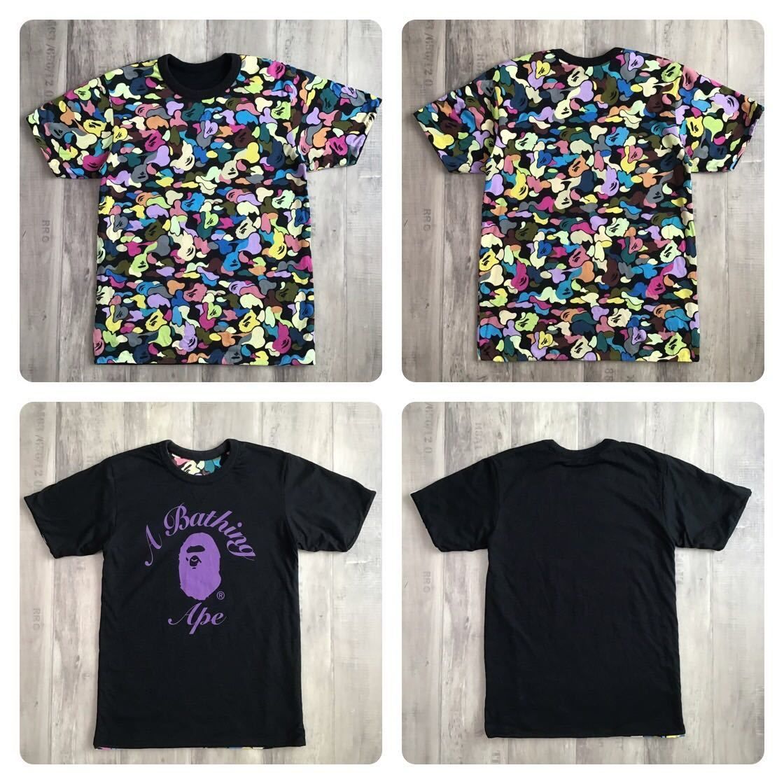 ☆リバーシブル☆ マルチカモ Tシャツ Sサイズ a bathing ape BAPE