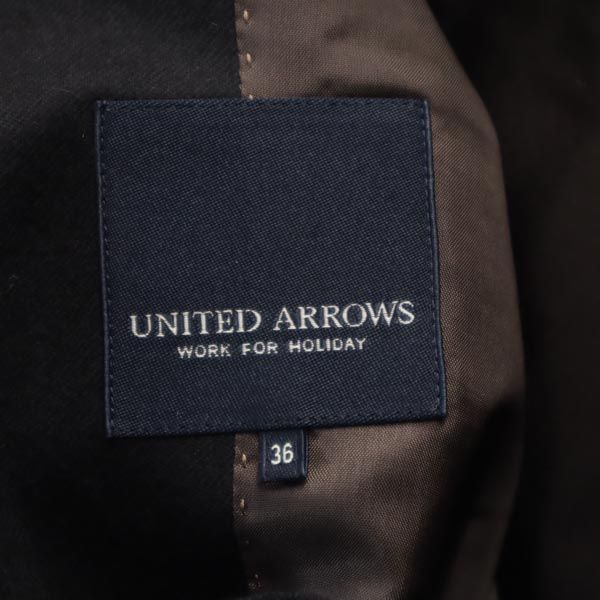 ユナイテッドアローズ 日本製 スカートスーツ 36 ブラック系 UNITED ARROWS サイドジップ レディース   【230409】