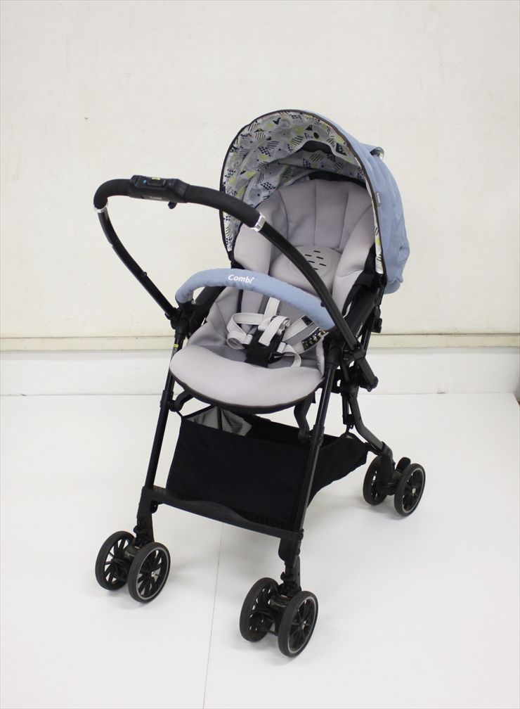 スゴカル 4キャス Light HT サニーブルー コンビ製ベビーカー 軽量ハイシート56cm 生後1カ月～ クリーニング済み C3319046