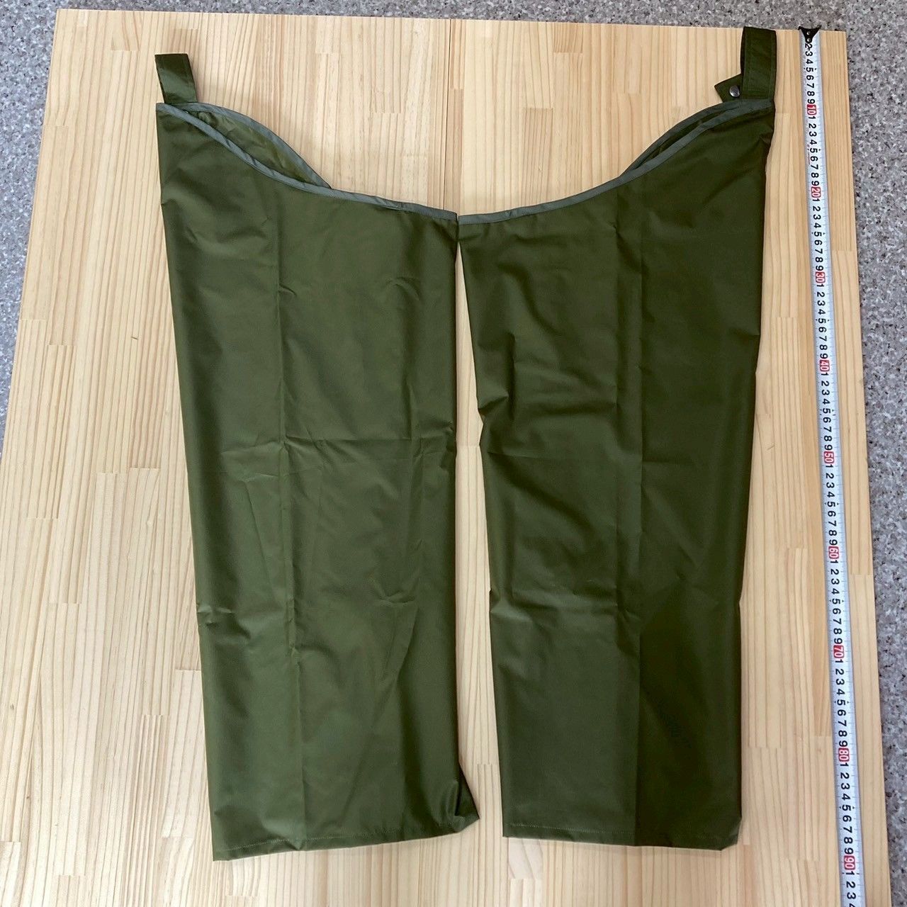 狩猟用品 レインチャップス グリーン M L