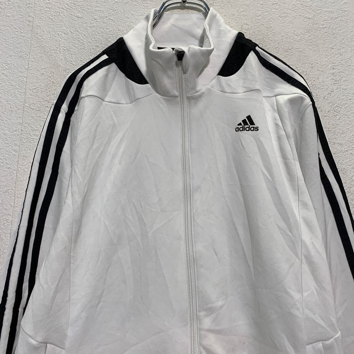 adidas ジップアップ トラックジャケット M ホワイト アディダス 