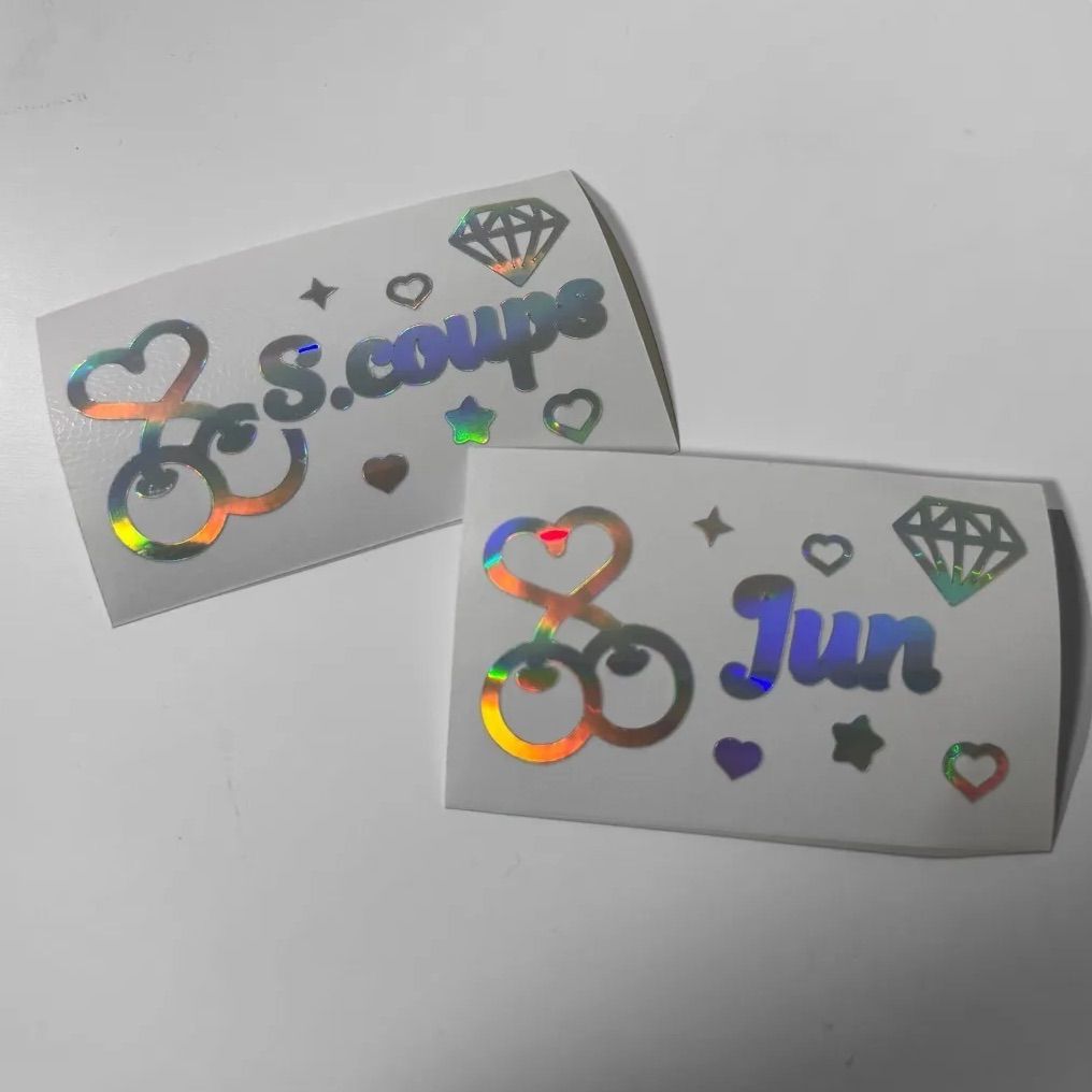 SEVENTEEN》ペンライト用ホログラムステッカー - メルカリ