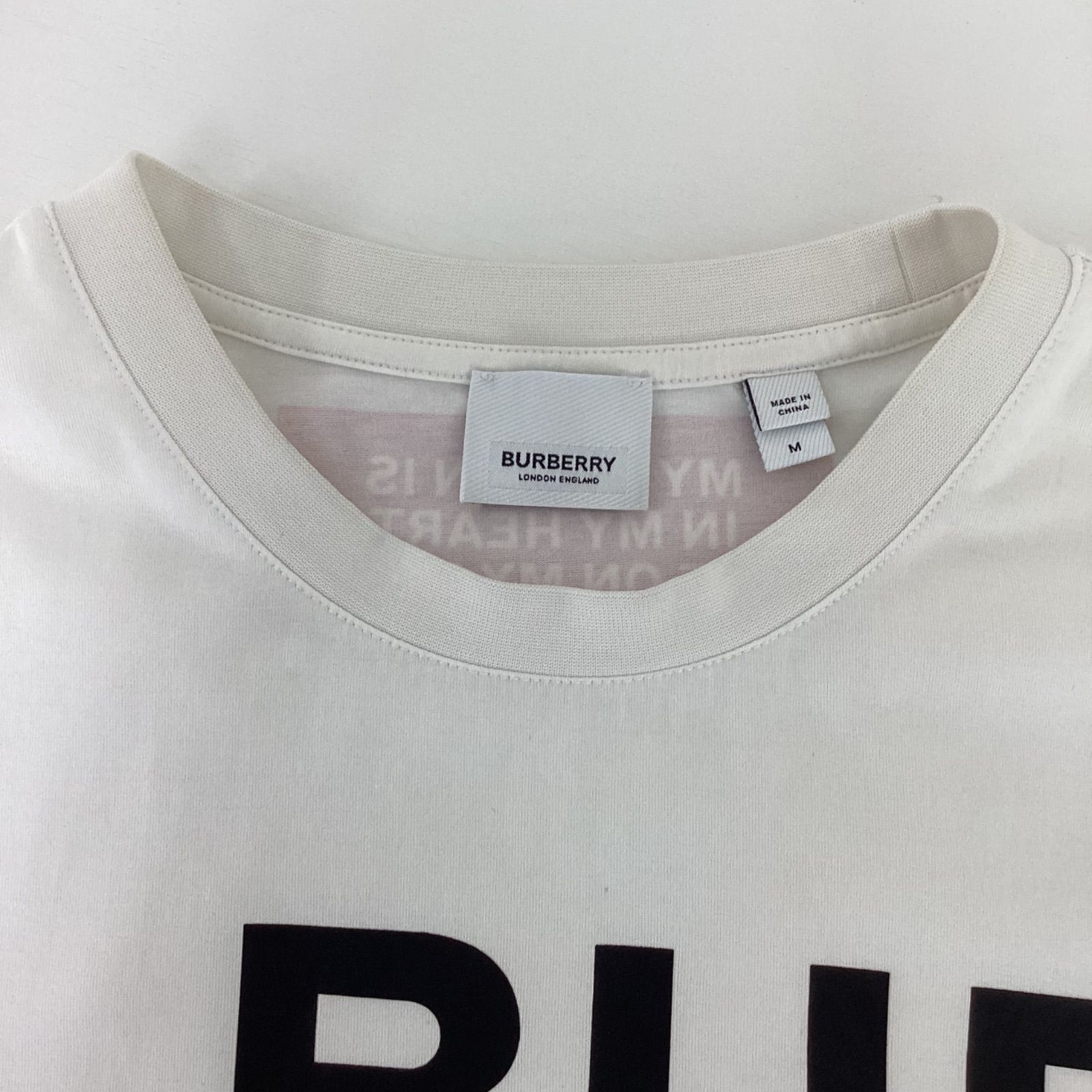 BURBERRY LONDONバーバリーロンドンホースフェリープリントオーバーサイズTシャツ(M)