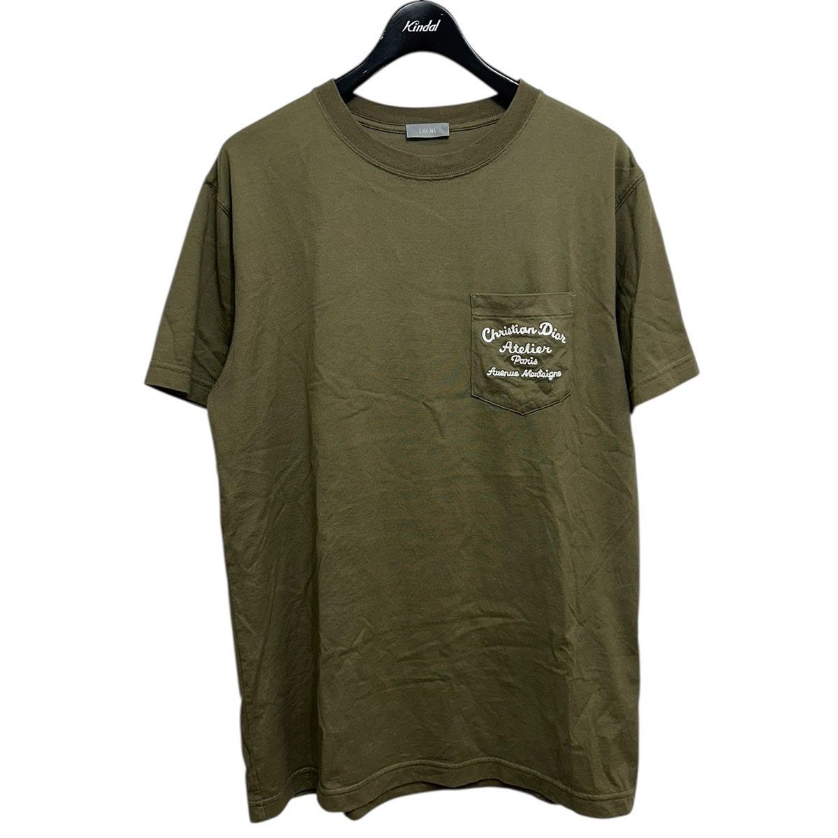 Dior HommeATELIER 刺繍胸ポケットTシャツ 293J645A06778071000155085 