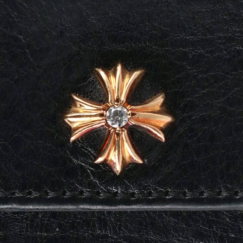 クロムハーツ TINY WALLET タイニーウォレット CHROME HEARTS (クロムハーツ) タイニー ジップ ウォレット /クロス