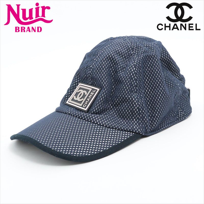 美品 CHANEL シャネルスポーツ メッシュキャップ M ココマーク