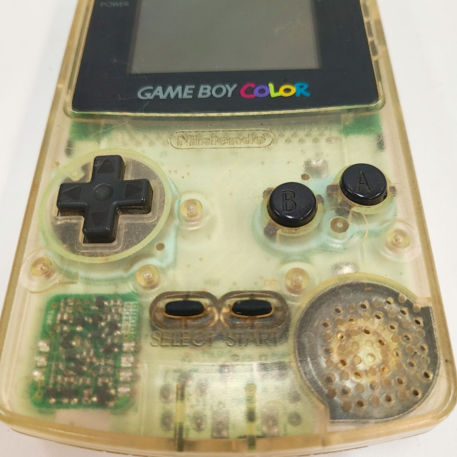 GAMEBOY COLOR ゲームボーイ カラー 本体 クリア ジャンク - ゲーム