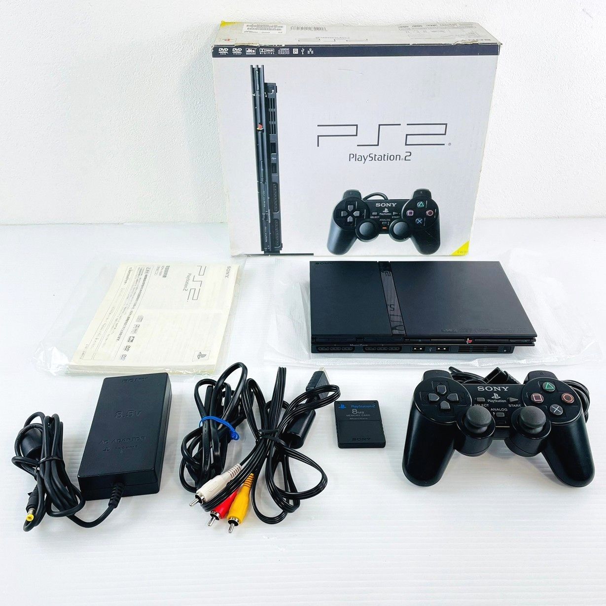 ☆美品！☆SONY PS2 本体 セット 一式 SCPH-70000 70000 ブラック 黒