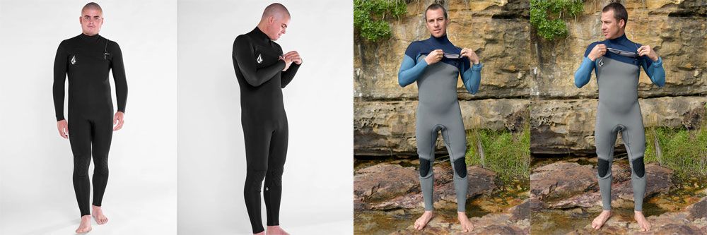ボルコム モジュレーター 4/3mm チェストジップ BLK XS VOLCOM（ボルコム） Mens Modulator 4/3mm Chest Zip Fullsuit メンズ
