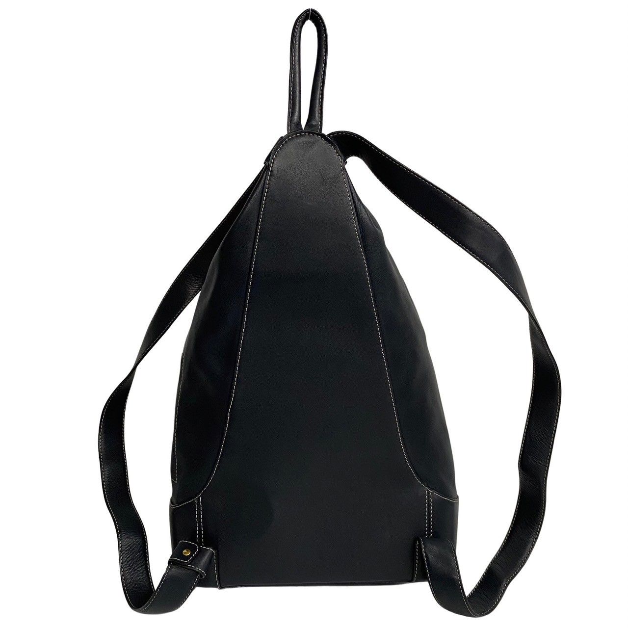 極 美品 レア LOEWE ロエベ アナグラム ロゴ 金具 レザー 本革