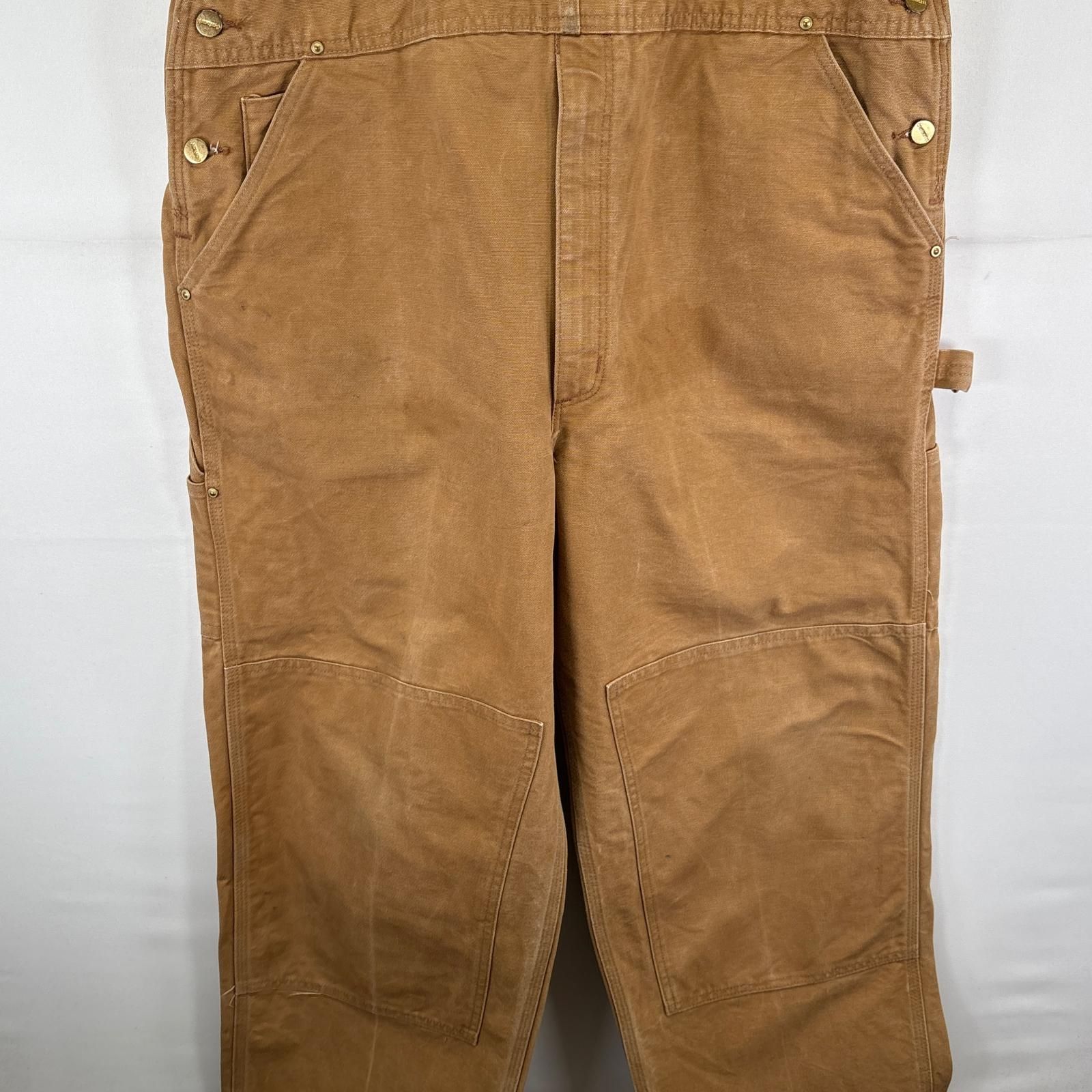 BIGサイズ USA製 Carhartt カーハートオーバーオールW50 L30 Carhartt USA製 00's カーハート オーバーオール ダックパンツ