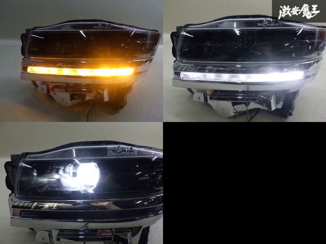 点灯OK！】スズキ純正 MK54S MK94S スペーシアカスタム LED ヘッド 
