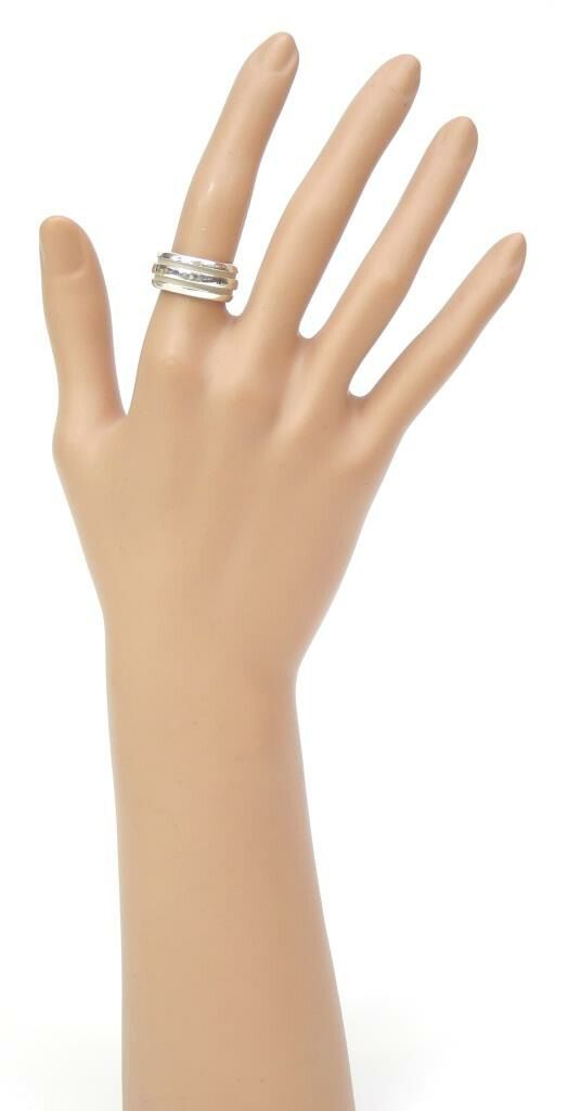 ティファニー TIFFANY&Co. 指輪 グルーブドダブルライン リング #11