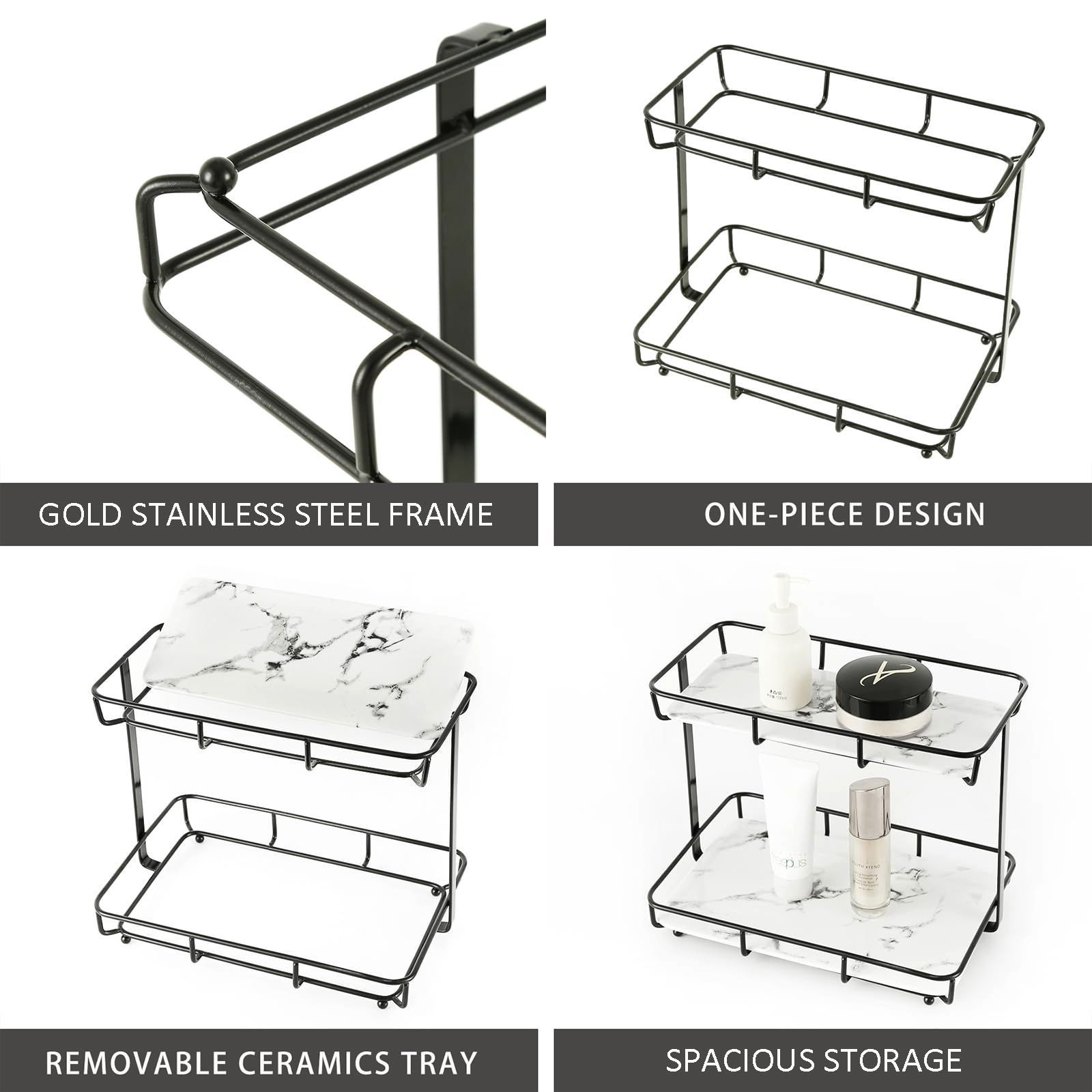 バスルームオーガナイザー カウンタートップ