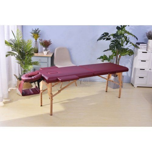 ブラウンマッサージベッド 折りたたみ コンパクト超軽量エステ