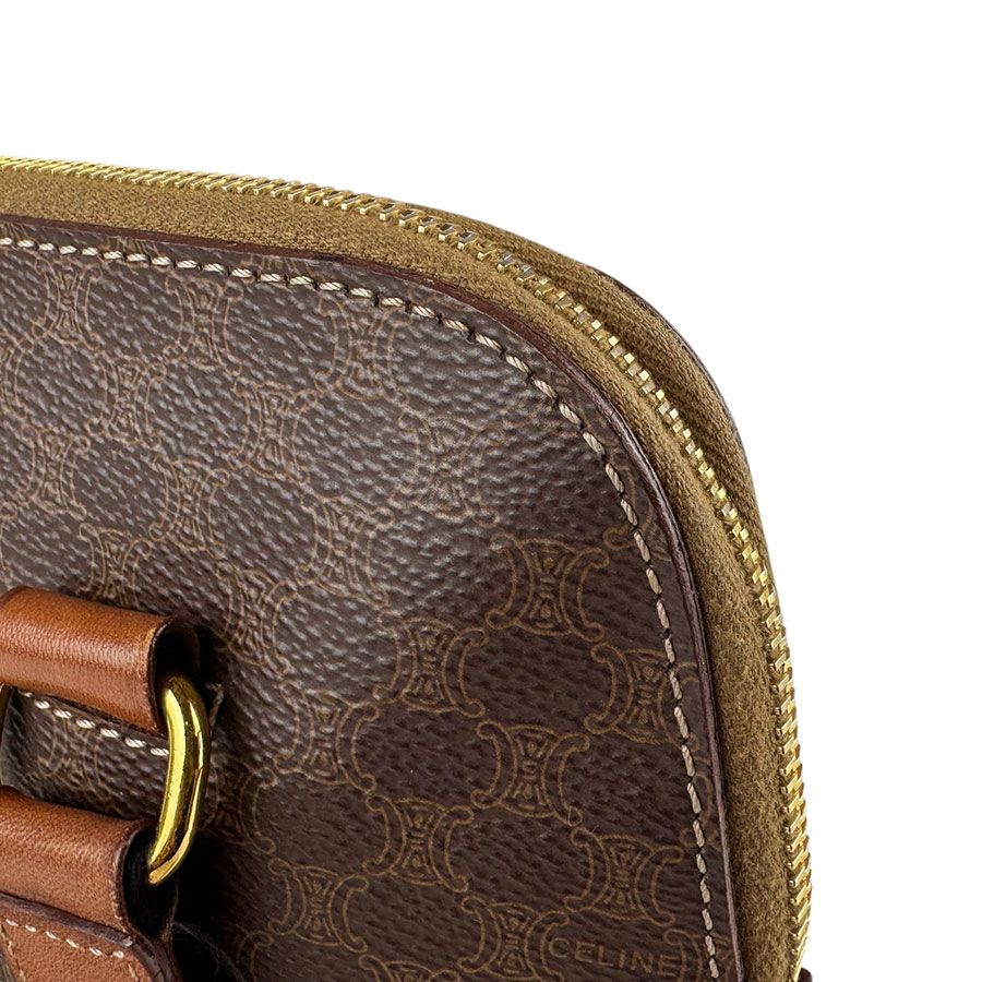 CELINE セリーヌ　マカダム　トップハンドル　チェーン　サークルハンドバッグ CELINE/セリーヌ】よりマカダム柄サークルハンドルバッグを買取