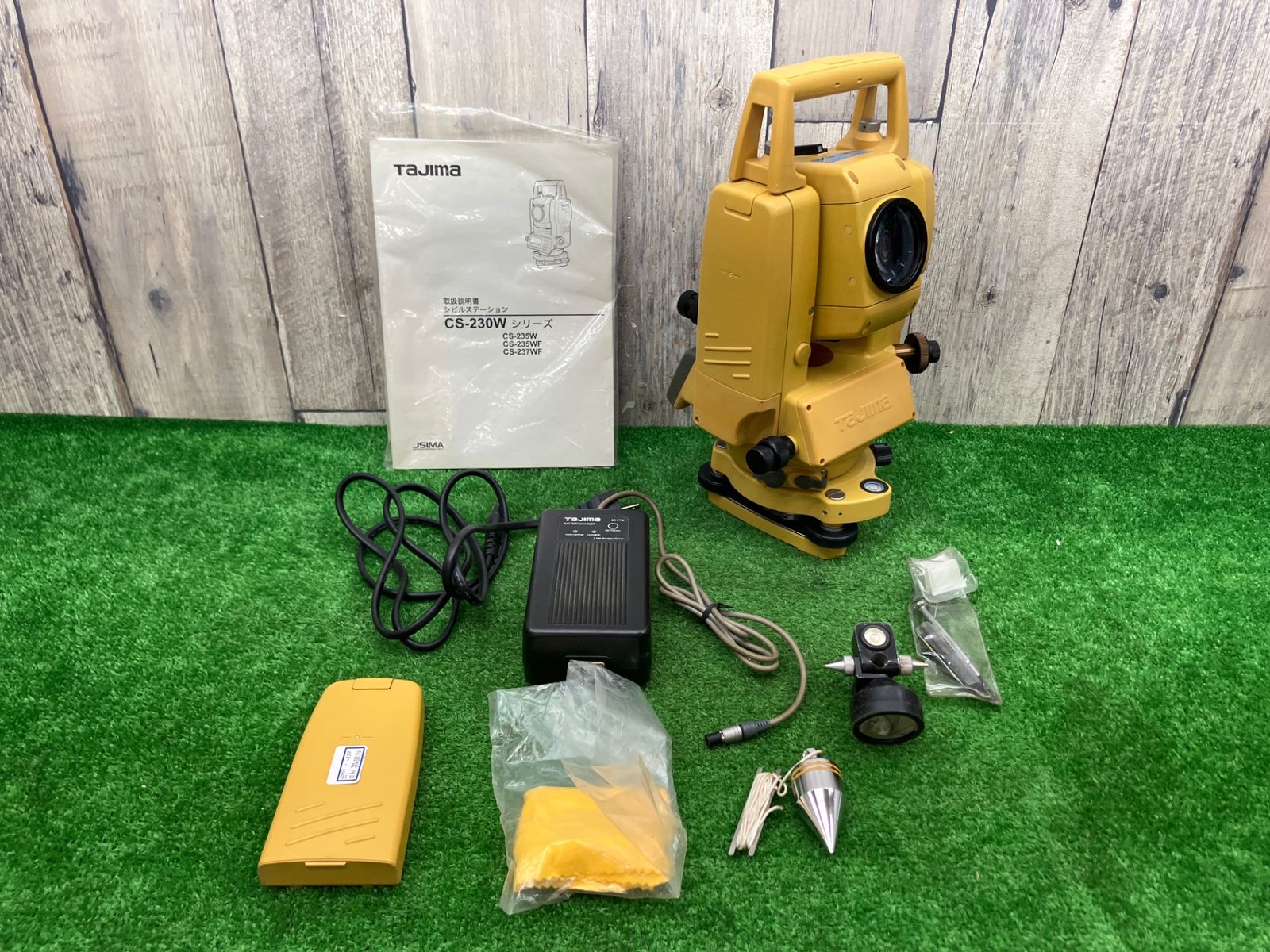 送料含む TOPCON CS-237F トータルステーション バッテリー2個 ケース付き 通電 アクトツール富山店 SC