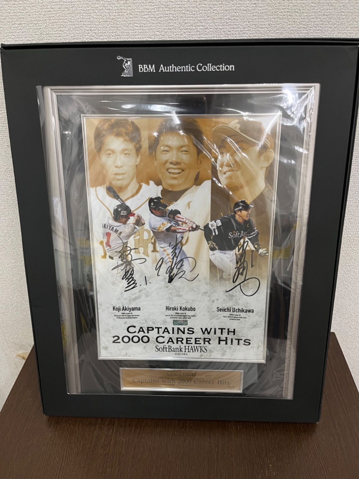 ソフトバンクホークス 歴代2000本安打キャプテン 直筆サイン入りフォト