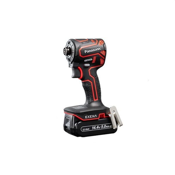 パナソニック EXENA エグゼナ Pシリーズ 14.4V 充電インパクトドライバー 赤 3.0Ah電池2個付 EZ1PD1J14D-R