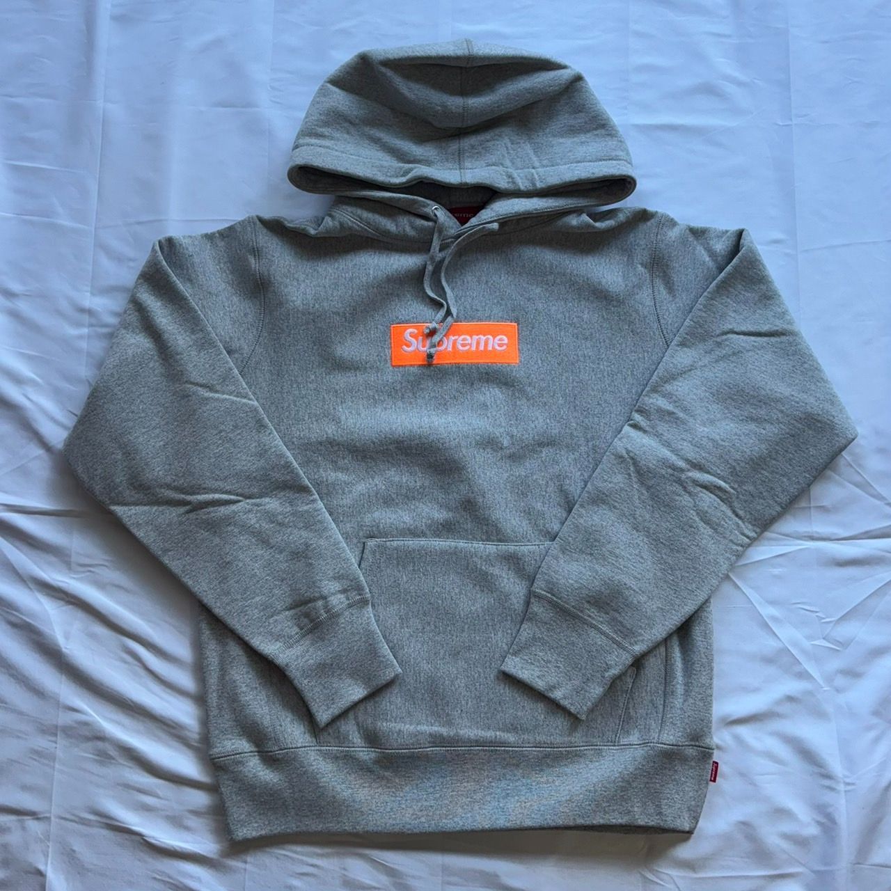 17aw Supreme Box Logo Hooded Sweatshirt Gray Sサイズ シュプリーム