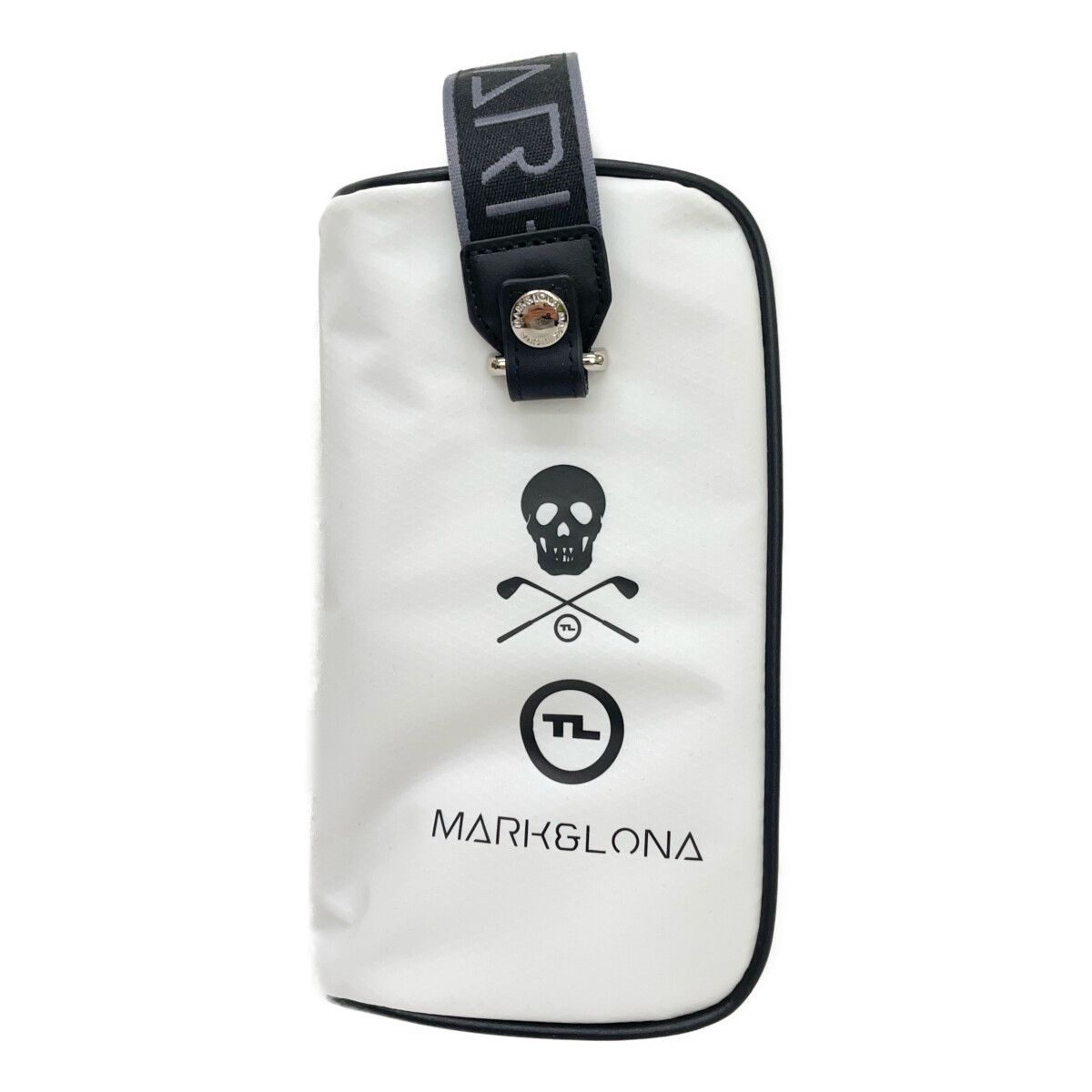 中古 マークアンドロナ MARKu0026LONA クラッチバッグ  ホワイト 白 TL-Sliderクラッチポーチ カートバッグ ラウンドバッグ