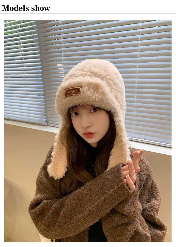 ボア帽子 ニット帽