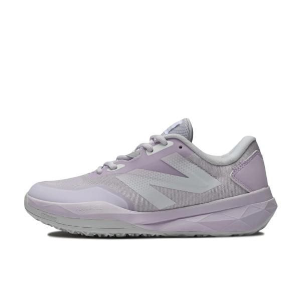 数量限定！ニューバランス NewBalance レディース テニスシューズ オムニ・クレー フューエルセル 796 v4 O Y4 PURPLE D WCO796Y4D パープル 23.0cm 防水ファスナー