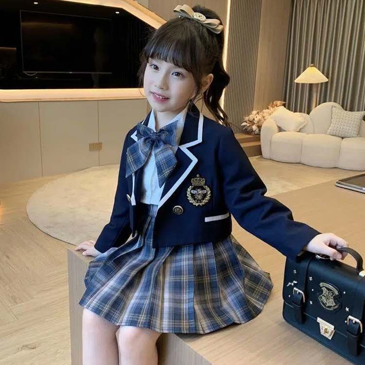 制服 子供 女の子 テーラードジャケット プリーツスカート シャツ リボン 4点セット 小学生 学生服 上下セット 可愛い 女子 スクール 学生服  小学校制服 小学生制服 通学 フォーマル 学園祭 コ#lli129 - メルカリ