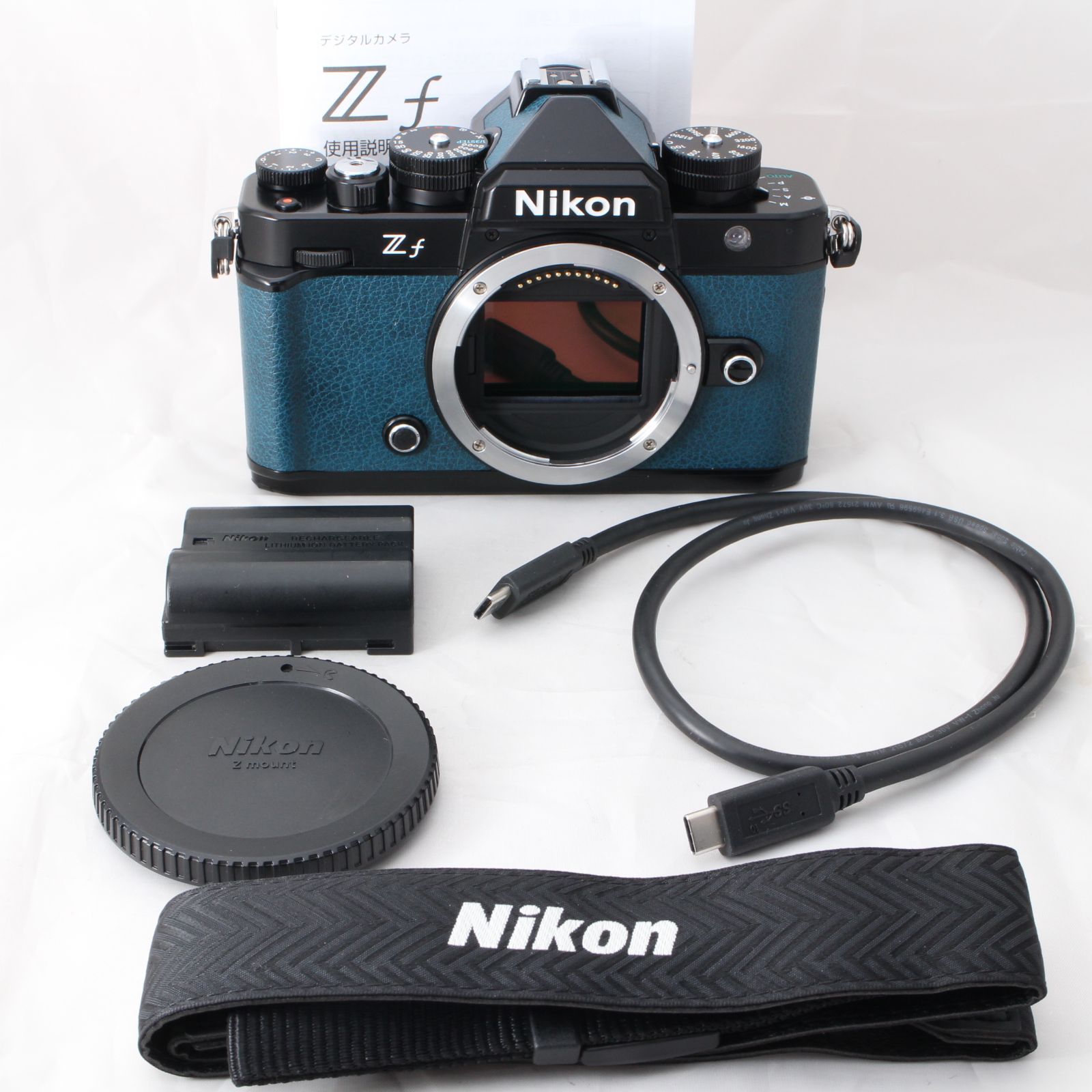 級 ショット数4022 Nikon Zf ブラック インディゴブルー ボディ プレミアムエクステリア ニコン ミラーレス一眼 Z f R453