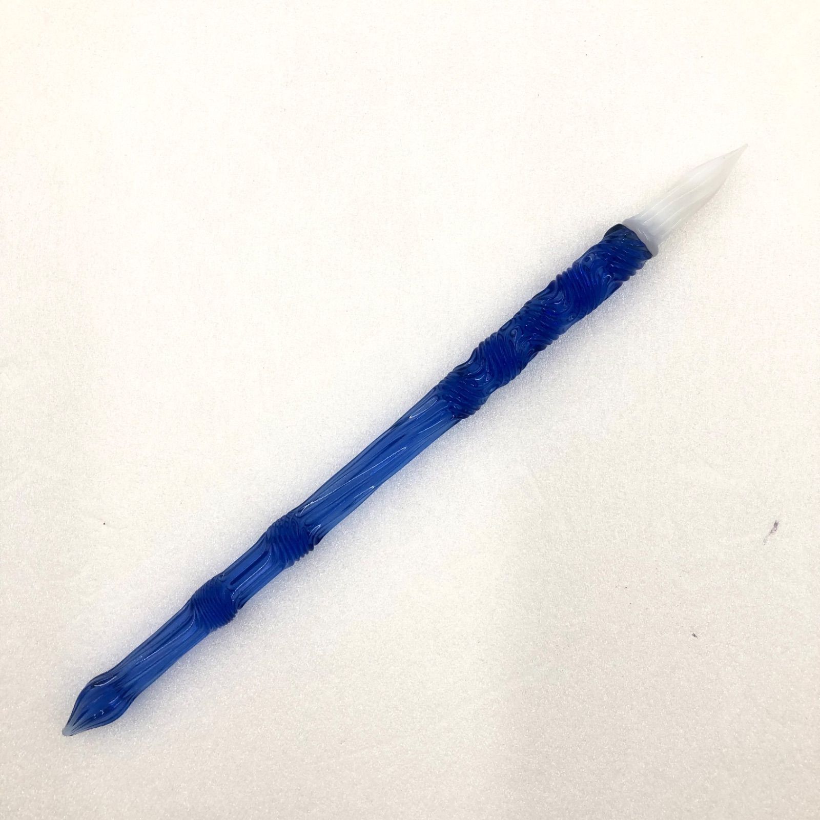 □未使用同然□稀少□佐瀬工業所 ガラスペン ブルー ひねり ペン先