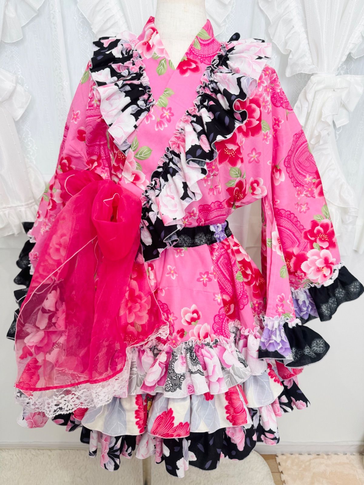 浴衣ドレス♡プリンセス♡ゆめかわ♡量産型♡姫ギャル 浴衣ドレス♡プリンセス♡ゆめかわ♡量産型♡姫ギャル