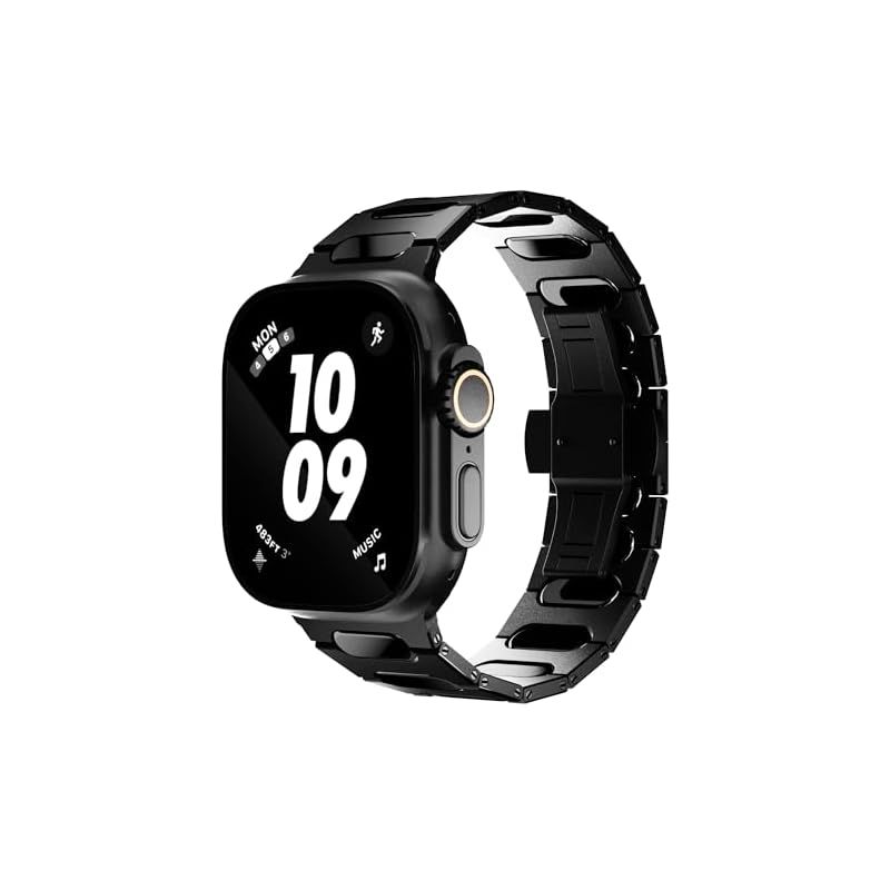 BELTIES 最新対応 アップルウォッチバンド 42mm Series1|2|3 44mm 45mm 46mm Series10|11 49mm チタン アップルウォッチ11 バタフライバックル シリーズ11 メタルバンド ベルト メン 0