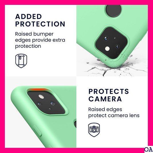 IV kwmobile スマホケース 対応: Google シリコン カバー - 耐衝撃 傷防止 サラサラ Case 62 - メルカリShops