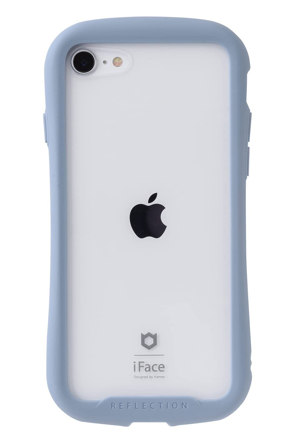 iFace Reflection iPhone SE(第3/第2世代)/8/7 ケース クリア 強化ガラス (ペールブルー)【アイフォンse3 / se2 / 8 カバー 透明 耐衝撃 米 [iPhone SE(第3世代/第2世代)/8/7専用・ペールブルー]