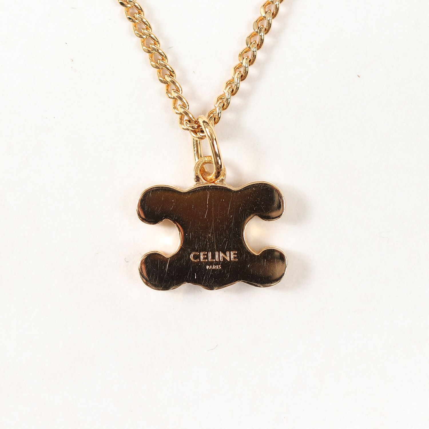 美品 CELINE ゴールド ネックレス 楽天市場】セリーヌ CELINE ネックレス ゴールド レディース 461no