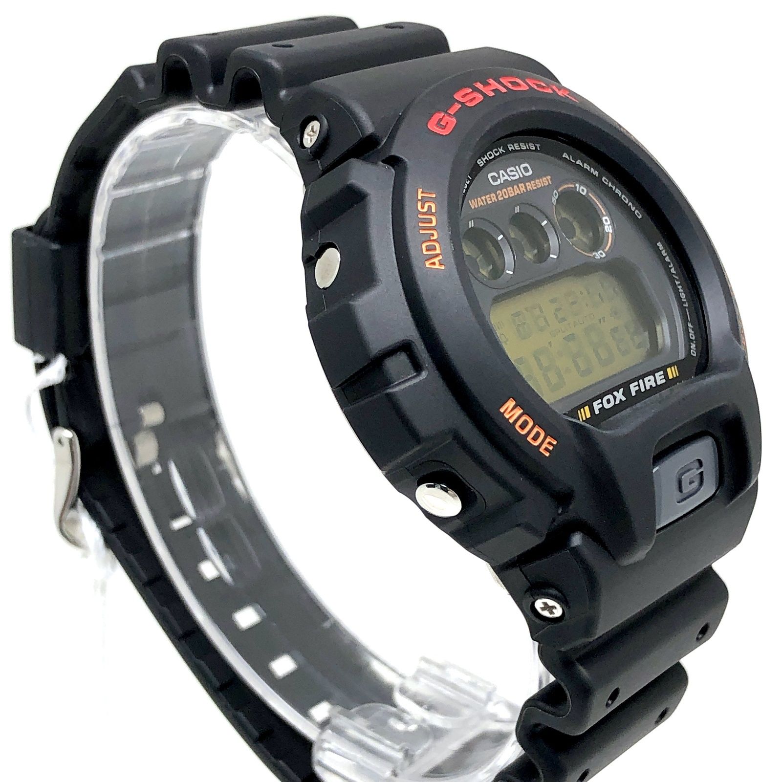 G-SHOCK ジーショック DW-6900B-9 M3230 版 FOXFIRE ELバックライト 3つ目 ゴールド液晶 生産完了 1995年7月発売