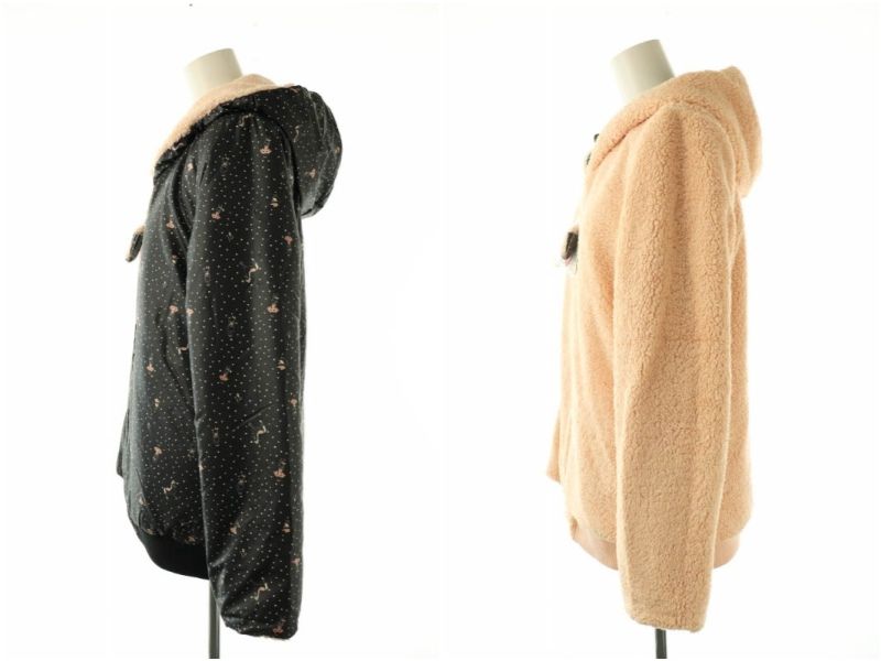 franche lippée フランシュリッペ　犬柄　ジャケット　シーズー　M フランシュリッペ franche lippee ドット柄 中綿ジャケット