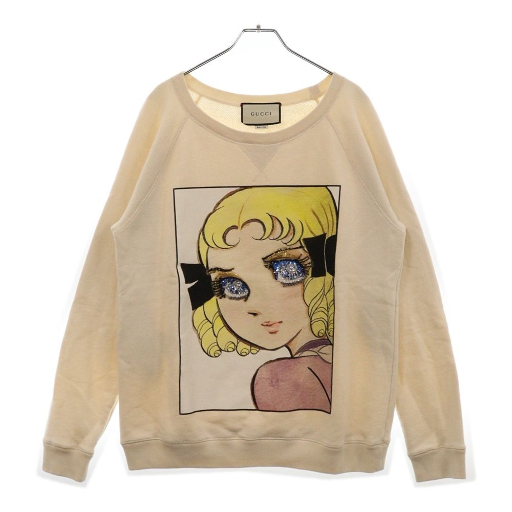 GUCCI (グッチ) Sweatshirt 井出ちかえ スパンコール装飾クルー GUCCI (グッチ) Sweatshirt 井出ちかえ スパンコール装飾クルー