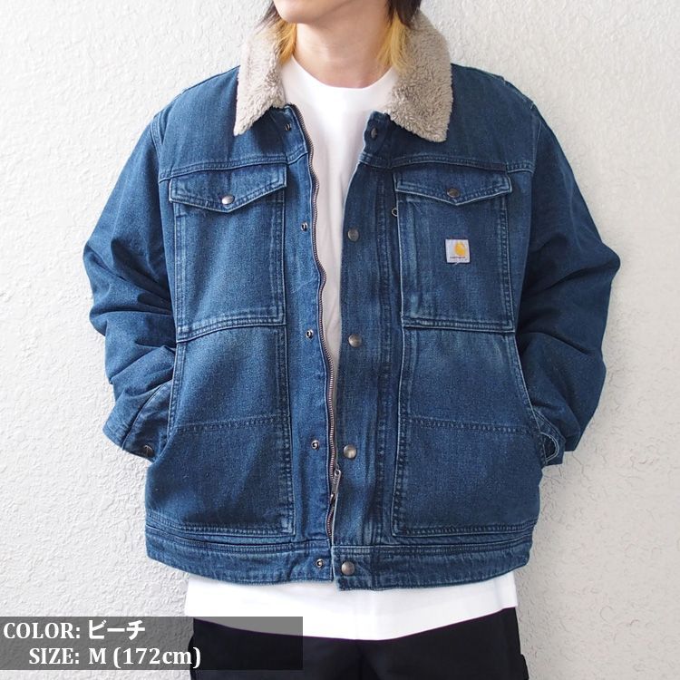 Carhartt カーハート デニムジャケット 裏ボア Gジャン アウター ボア