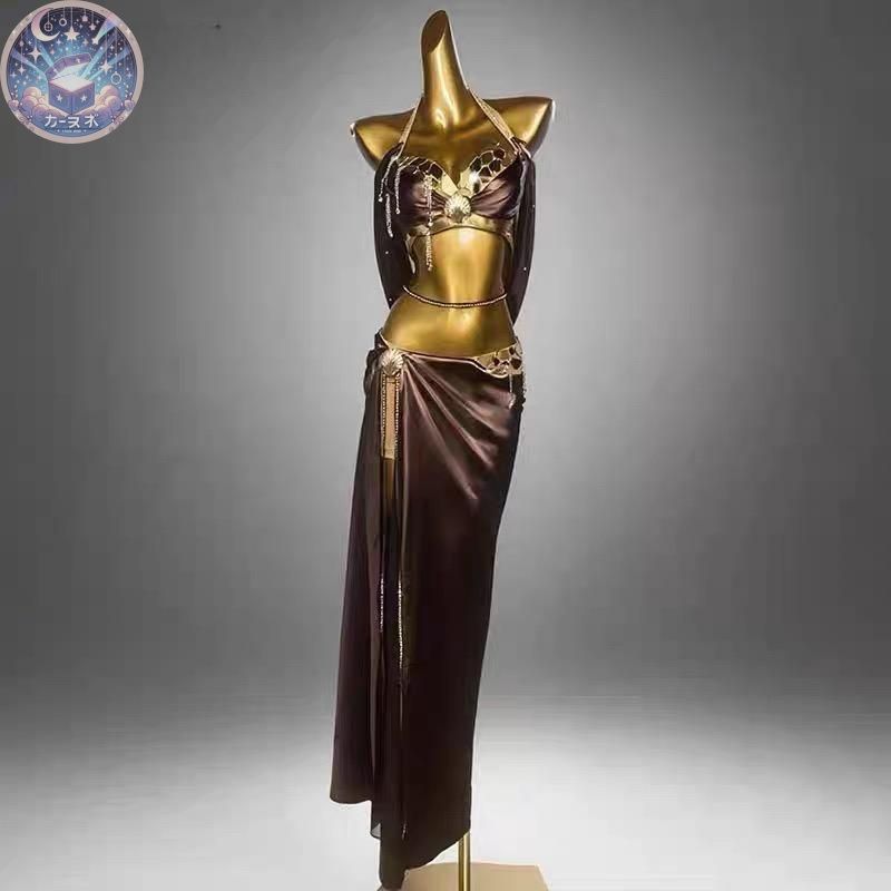 背中綺麗 ベリーダンス衣装 トップスブラ スカート 光沢 オーダーメイド 背中綺麗 ベリーダンス衣装 トップスブラ スカート 光沢 オーダー