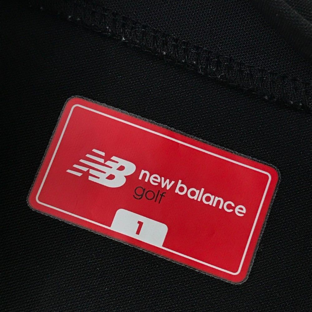 サイズ：7 NEW BALANCE GOLF ニューバランス 2024年モデル ハーフジップ ブルゾン  ブラック系 [240101417103] ゴルフウェア メンズ ストスト New Balance Golf ニューバランス ゴルフ メンズ ストレッチ