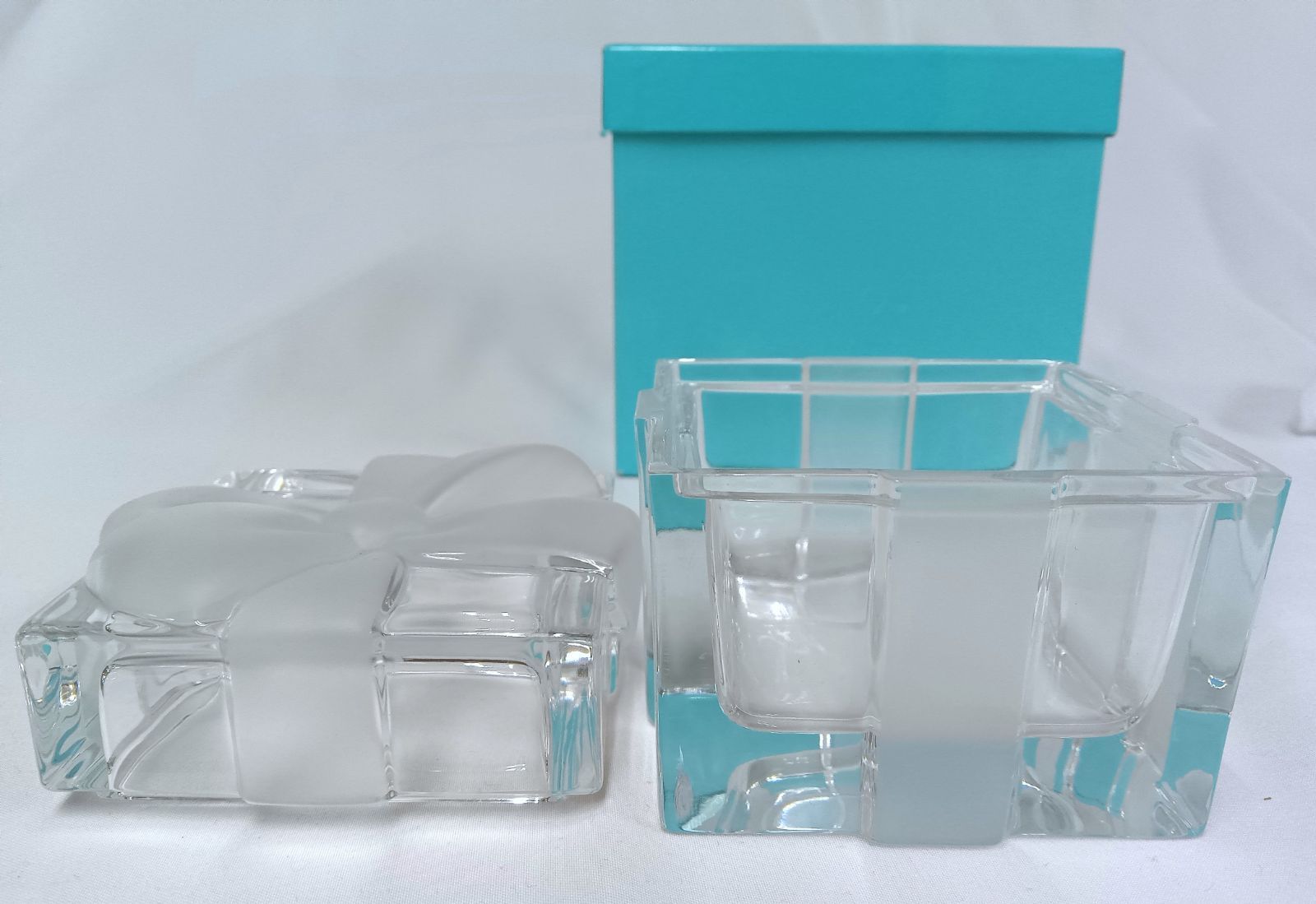 【Tiffany】ティファニー　クリスタル ボウ ボックス　　068 Tiffany】ティファニー クリスタル ボウ ボックス 068 - メルカリ