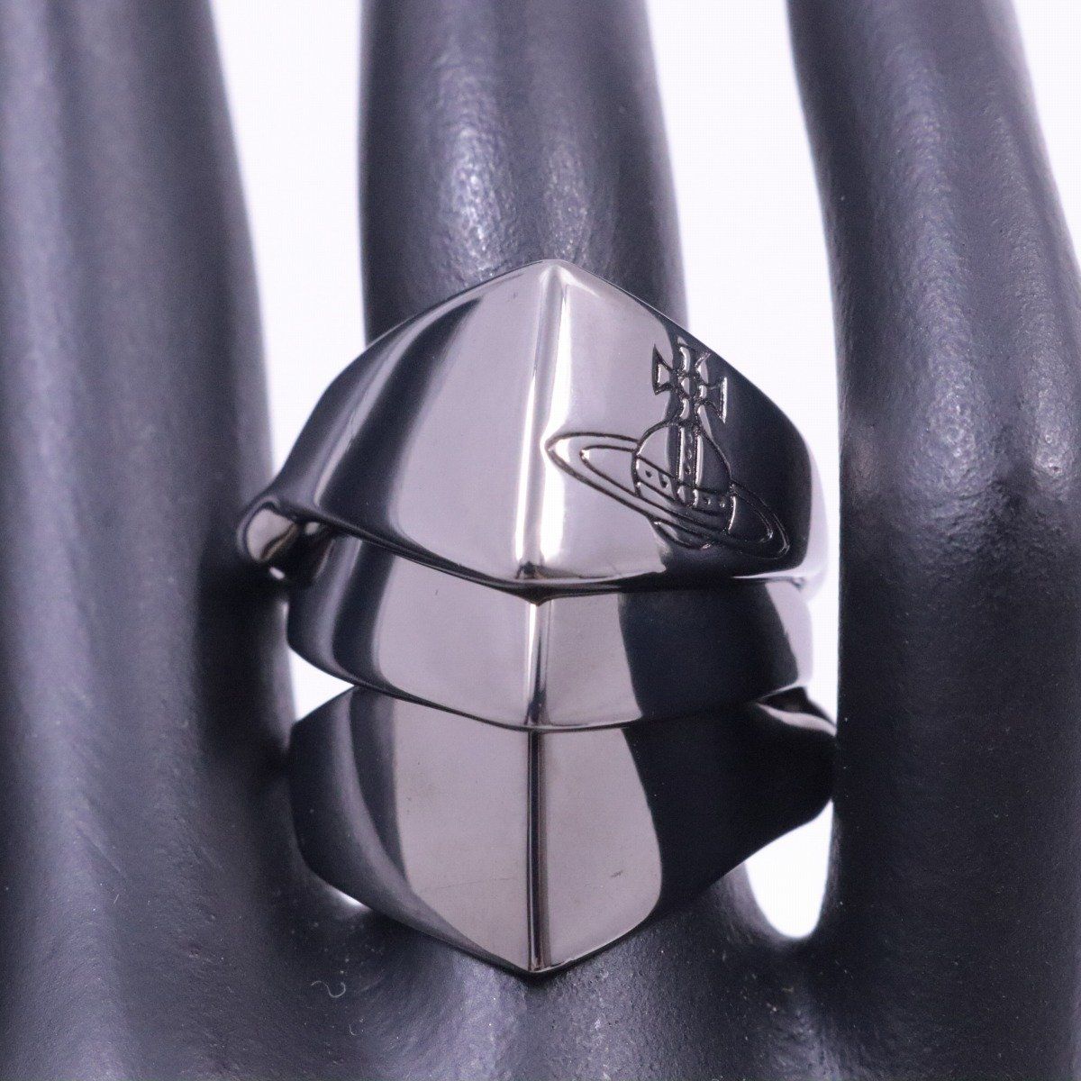 ヴィヴィアンウエストウッド　ナックル　ダスター　リング　925 ブラック　M Vivienne Westwood 【美品】Vivienne ヴィヴィアンウエスト