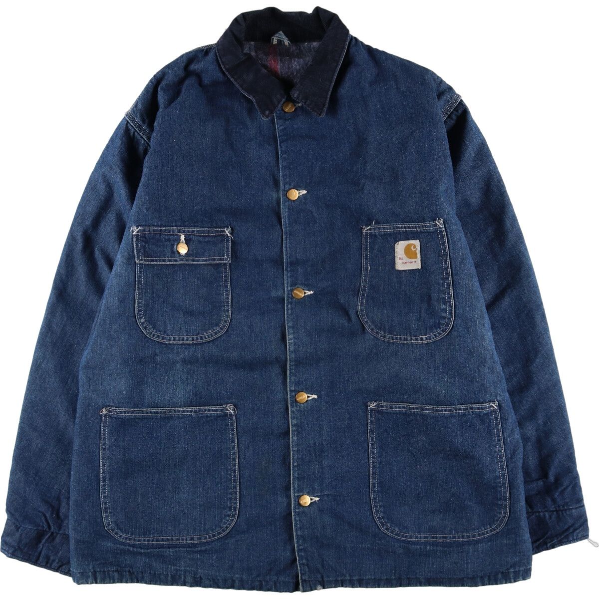 90s カーハート カバーオール デニムジャケット XL