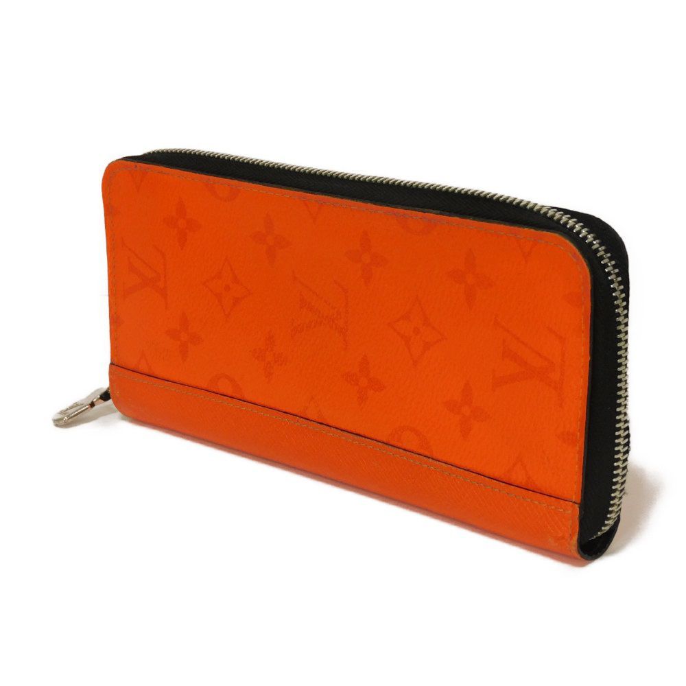LOUIS VUITTON ルイ ヴィトン ジッピーウォレット ヴェルティカル LVロゴ フラワー オレンジ ラウンドファスナー マチ付き 札入れ カードケース コインケース タイガラマ モノグラム ボルケーノ 長財布 M30445