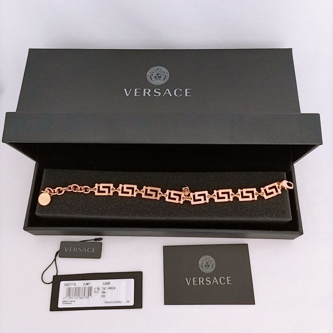 新品未使用】VERSACE グレカ ブレスレット ゴールド メデゥーサ