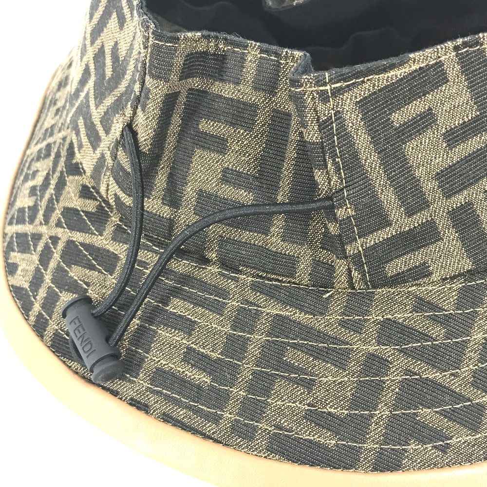 FENDI フェンディ FXQ967 ズッカ 帽子 バイザー サンバイザー  