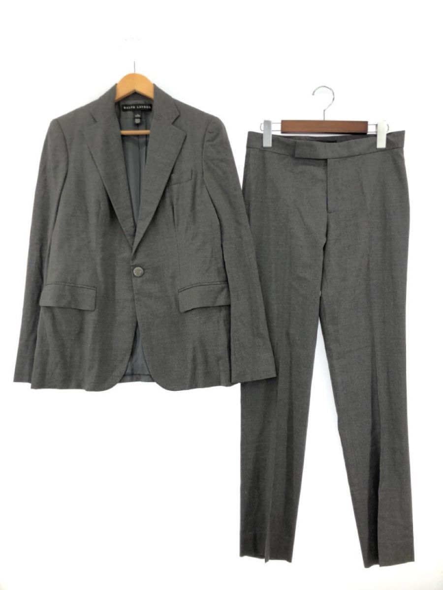 Ralph Lauren ラルフローレン ウール100% セットアップ ジャケット パンツ スーツ size4/グレー レディース