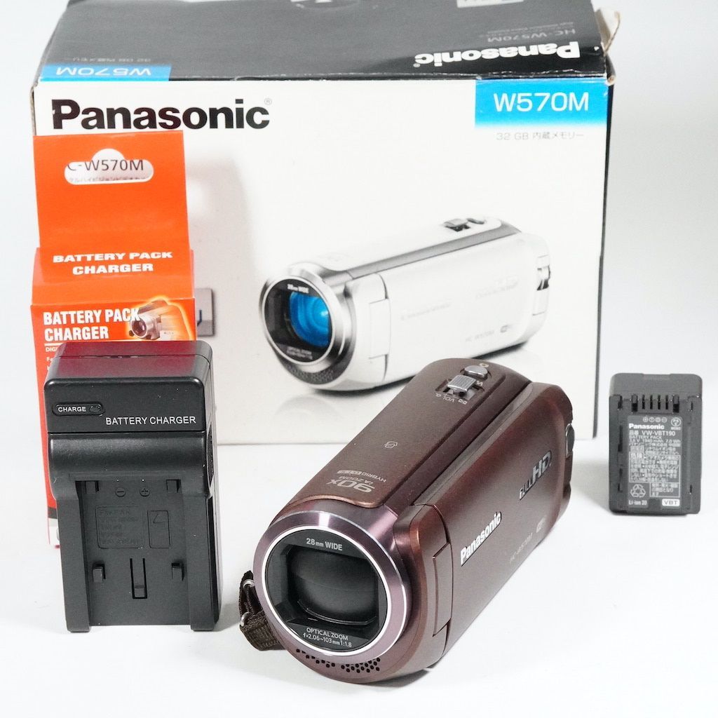 Panasonic パナソニック HC-W570M ブラウン 元箱 動作OK 返金保証